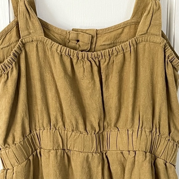Urban Outfitters UO Malibu Romper Women Small Khaki Brown Sleeveless Linen Blend - Picture 7 of 13
